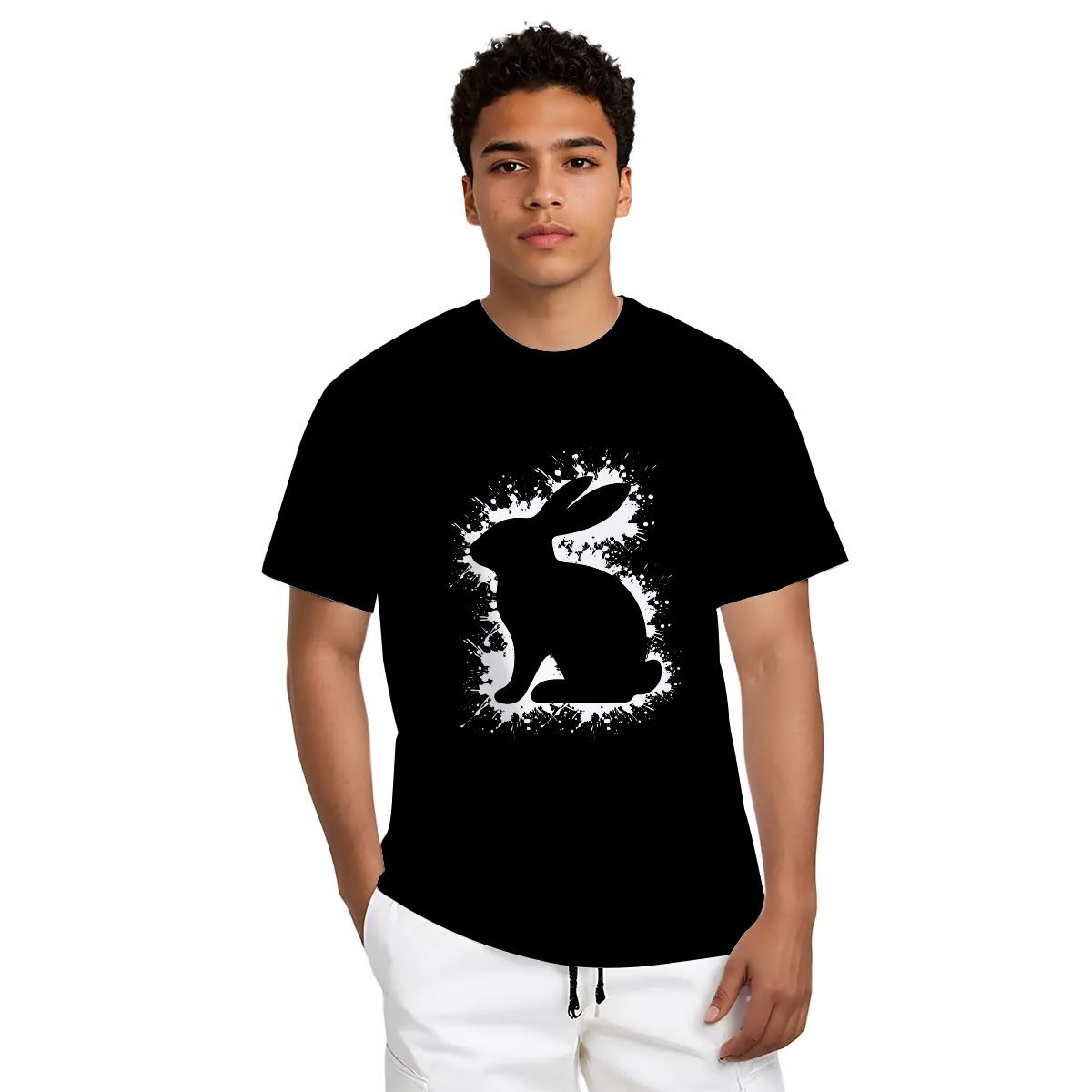 "Inkburst Rabbit" T-Shirt - Rabbit Haven