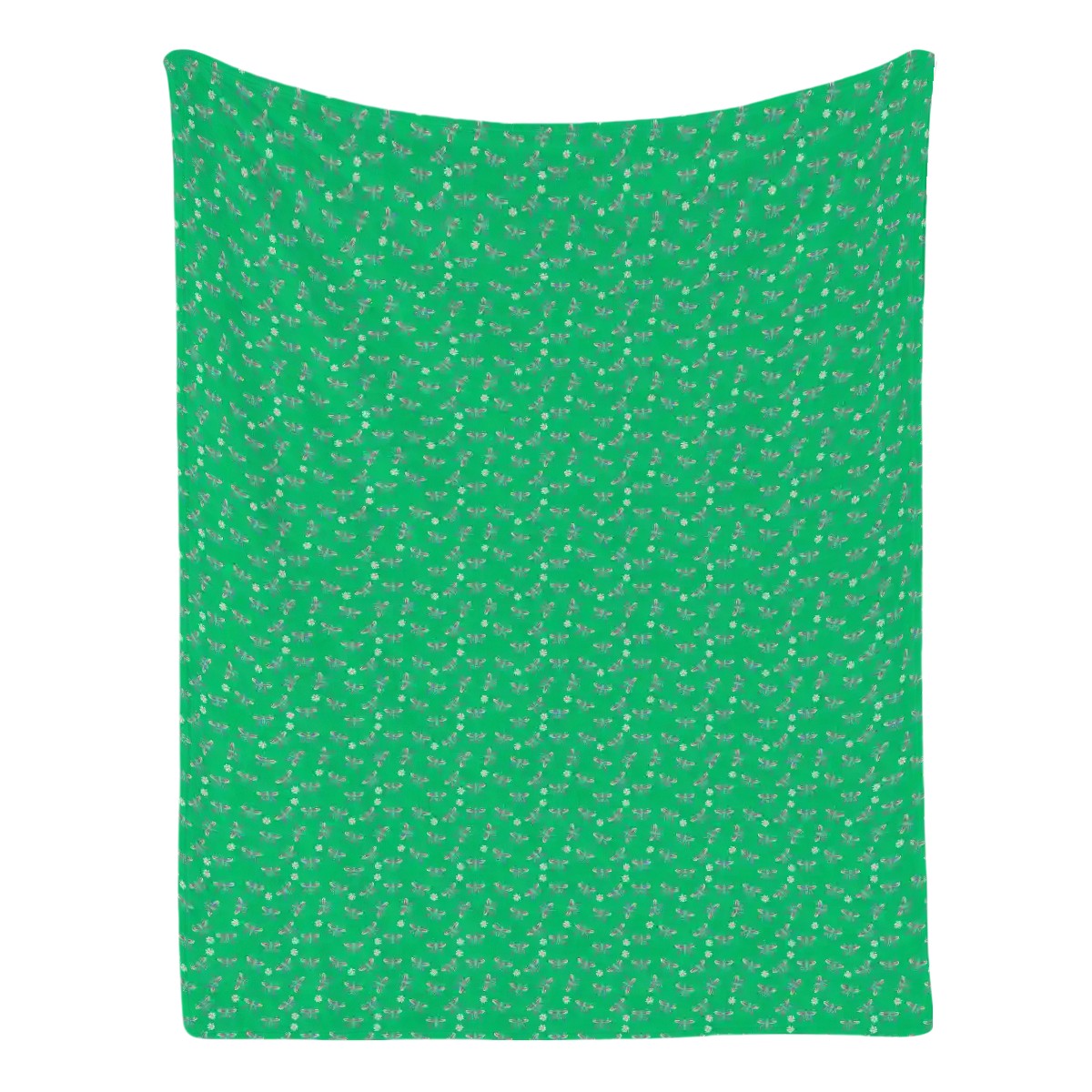 "Iridescent Flight" Green Blankets - Rabbit Haven