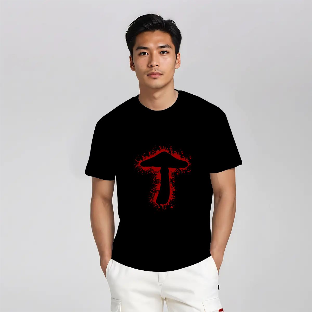 "Inkburst Mushroom" T-Shirt - Rabbit Haven