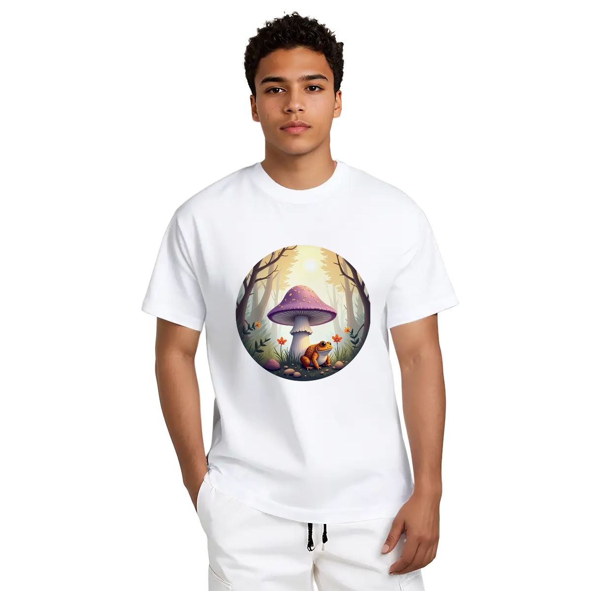 "Toadstool Dreams" Mushroom & Toad T-Shirt - Rabbit Haven