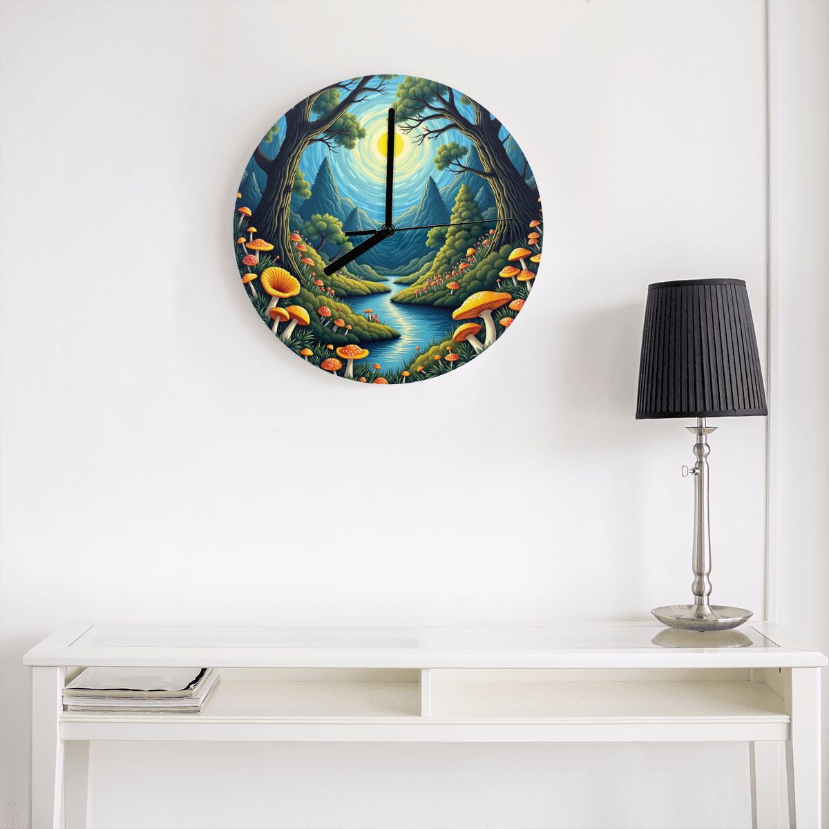 "Enchanted Forest" Woodland Wall Clock