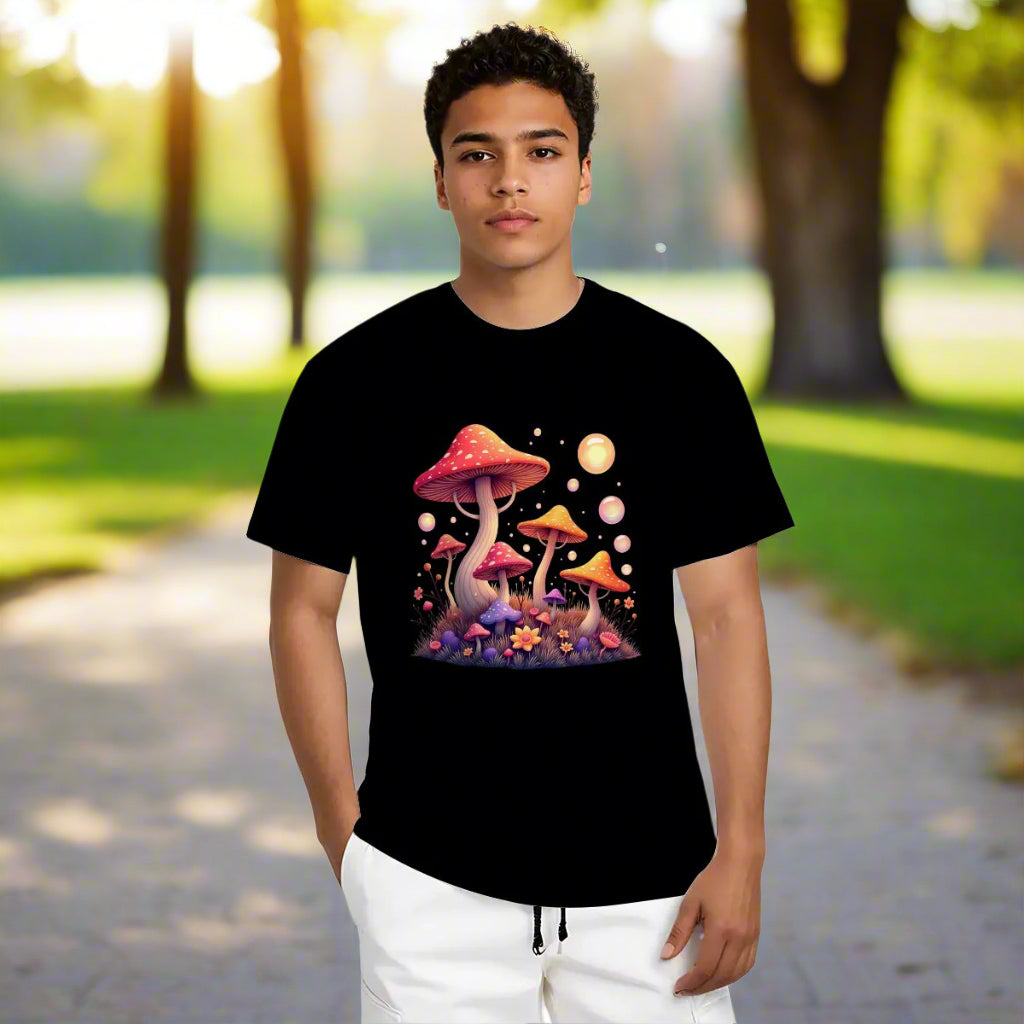 "Enchanted Spores" Mushroom T-Shirt - Rabbit Haven