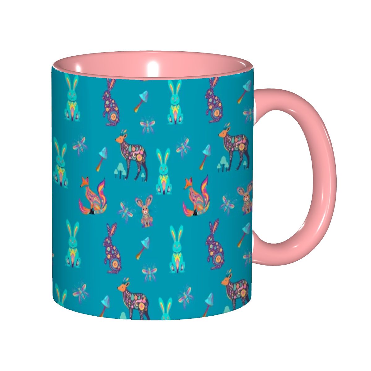 "Woodland Parade" 11oz Mug - Rabbit Haven