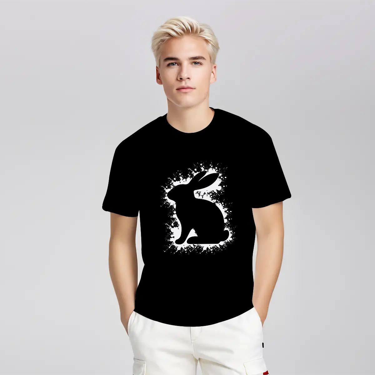 "Inkburst Rabbit" T-Shirt - Rabbit Haven