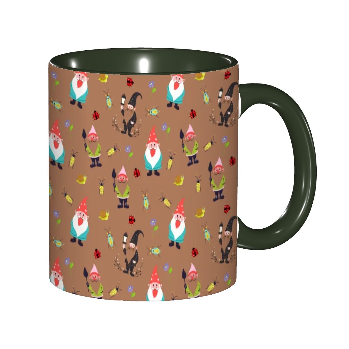 "Gnome Trails, Brown" 11oz Mug - Rabbit Haven