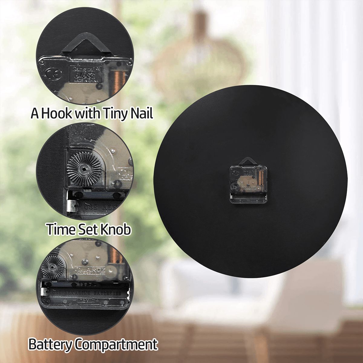 "Enchanted Cap Circle" Mushroom Wall Clock