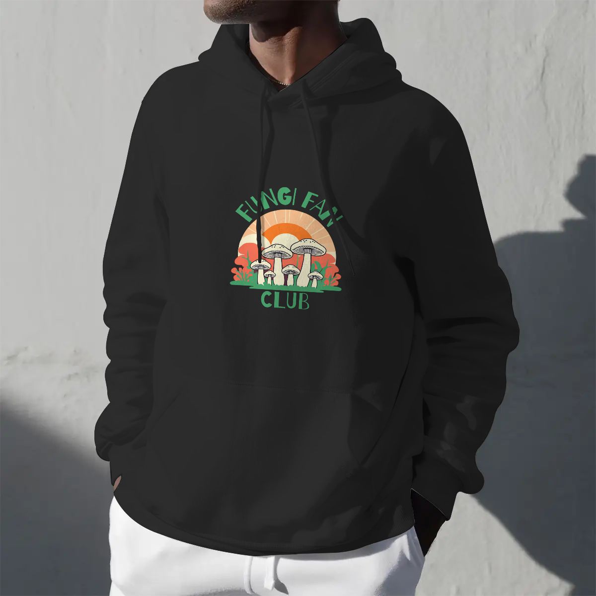 "Fungi Fan Club" Adult Mushroom Hoodie - Rabbit Haven