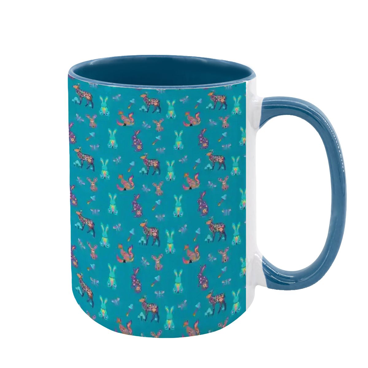 "Woodland Parade" 15oz Mug - Rabbit Haven