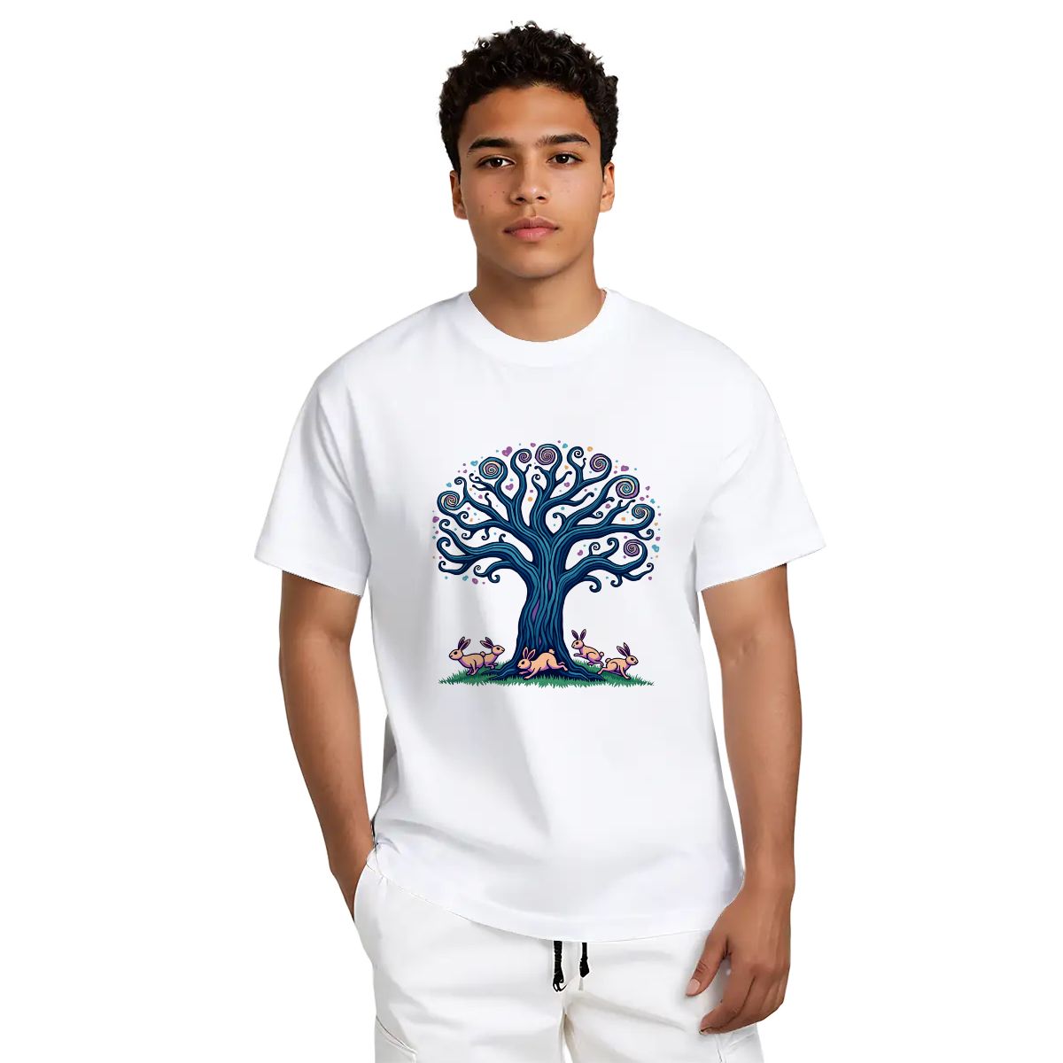 "Bunny Spiral" Rabbit T-Shirt - Rabbit Haven
