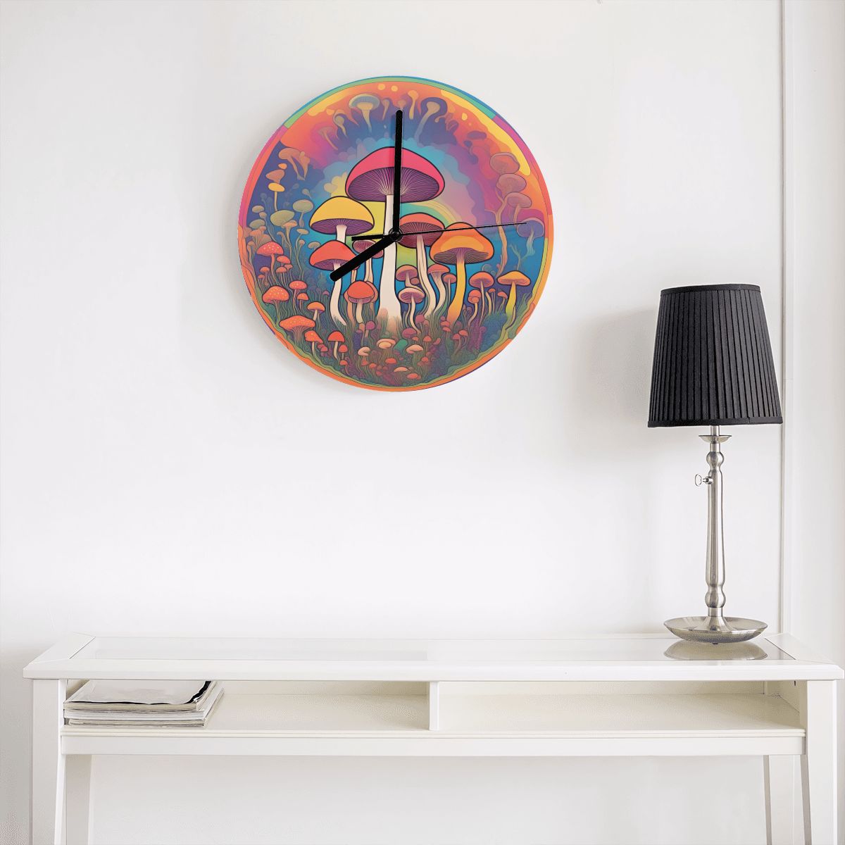 "Shroom Portal" Mushroom Wall Clock