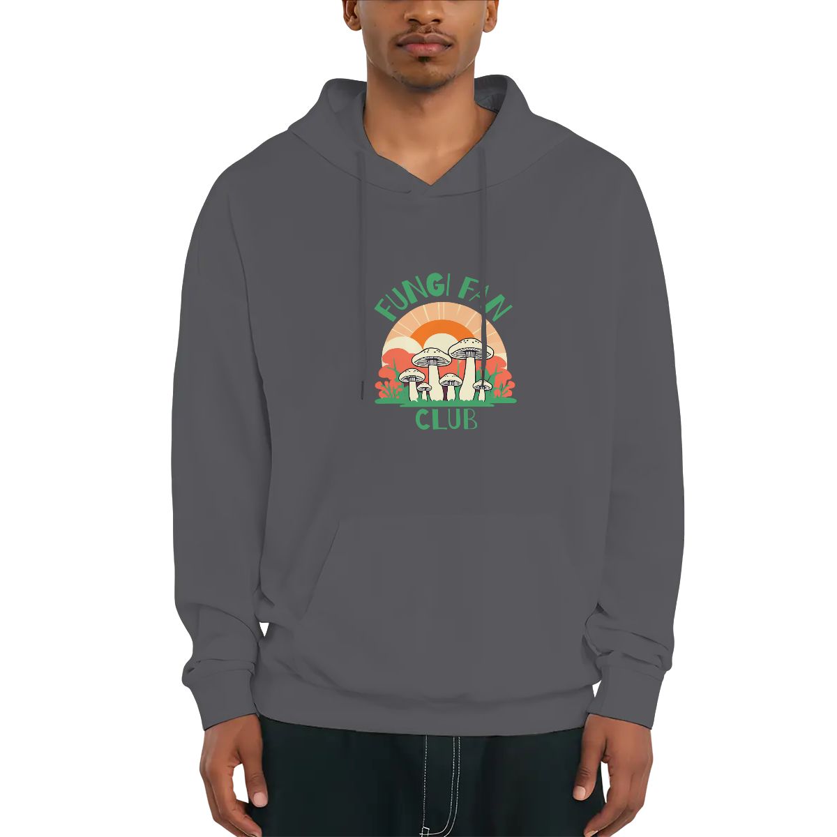 "Fungi Fan Club" Adult Mushroom Hoodie - Rabbit Haven