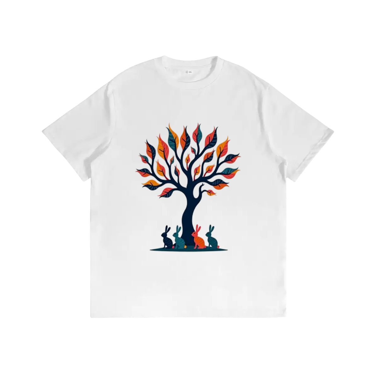 "Golden Hour Grove" Rabbit T-Shirt - Rabbit Haven
