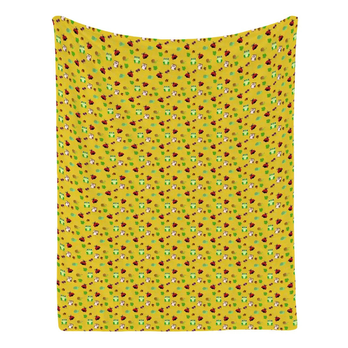 "Forest Frolic" Yellow Blankets - Rabbit Haven