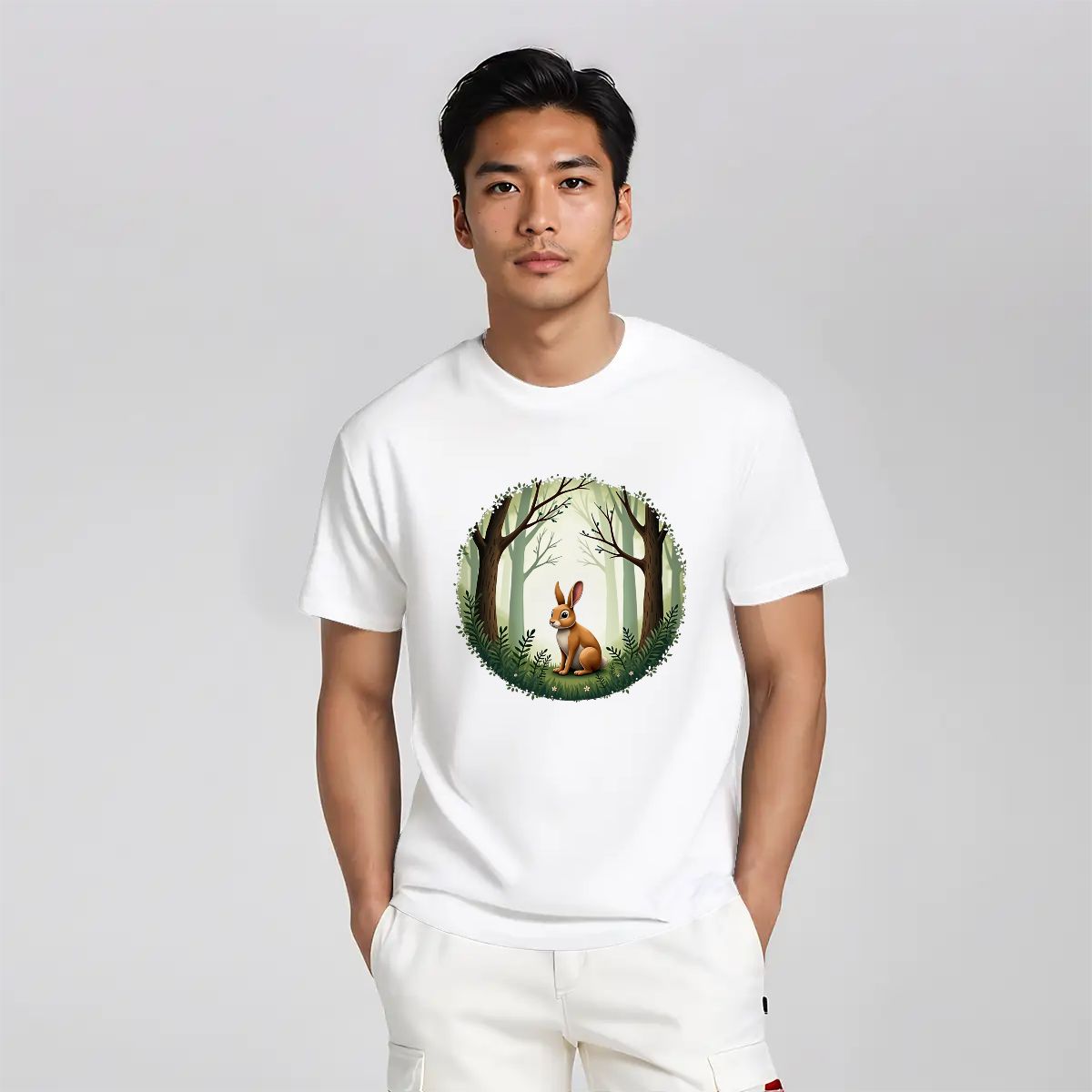 "Fernwood Friend" Rabbit T-Shirt - Rabbit Haven