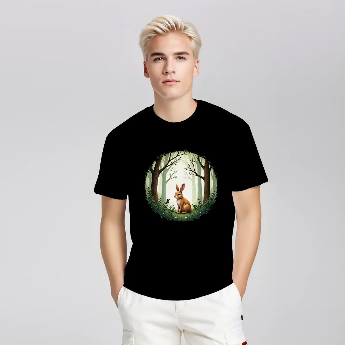 "Fernwood Friend" Rabbit T-Shirt - Rabbit Haven