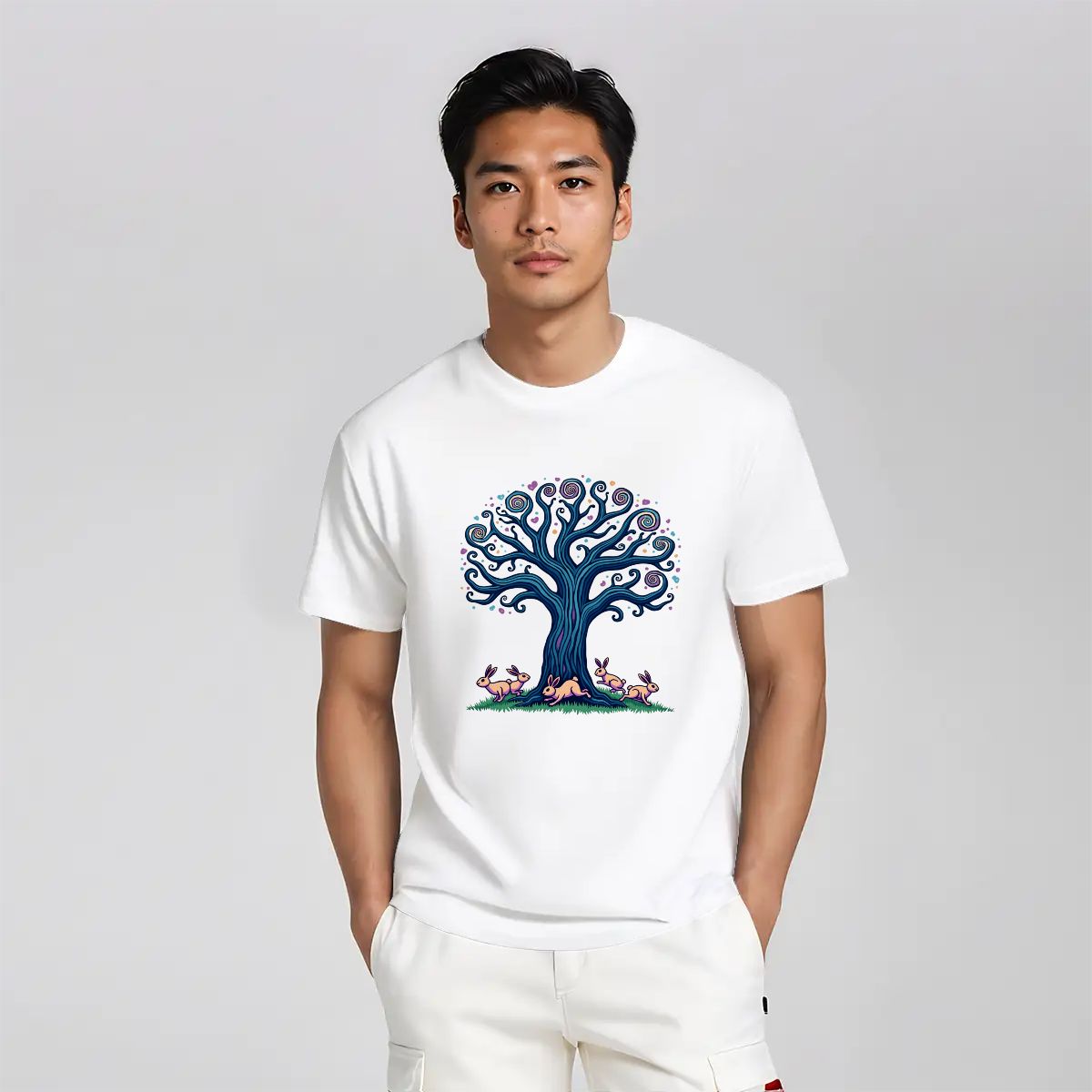 "Bunny Spiral" Rabbit T-Shirt - Rabbit Haven