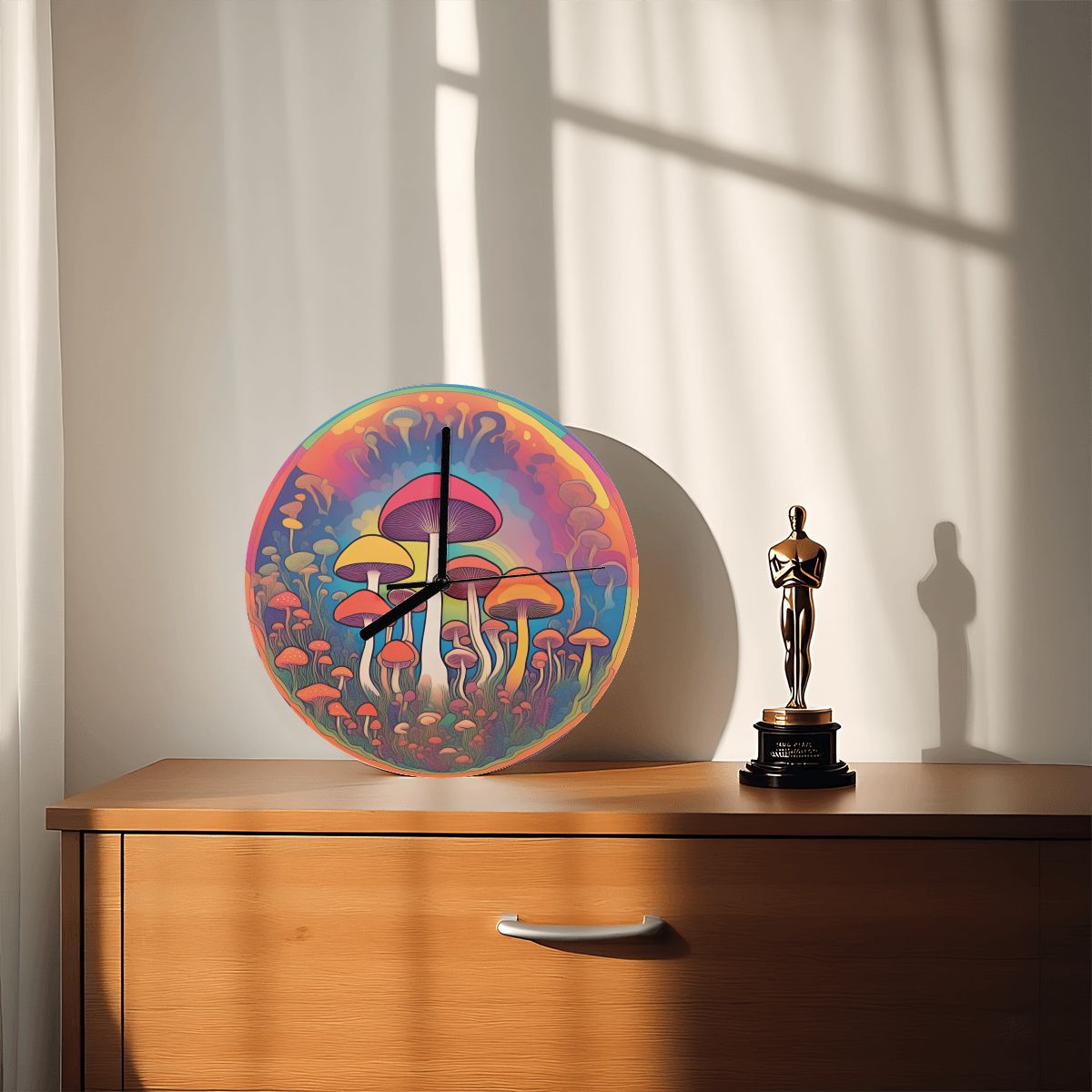 "Shroom Portal" Mushroom Wall Clock