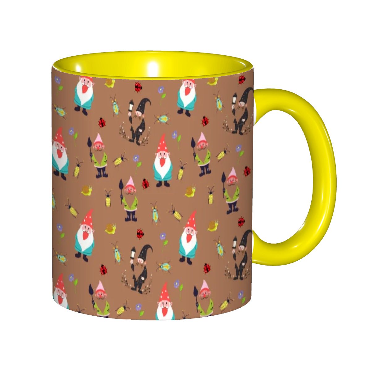 "Gnome Trails, Brown" 11oz Mug - Rabbit Haven