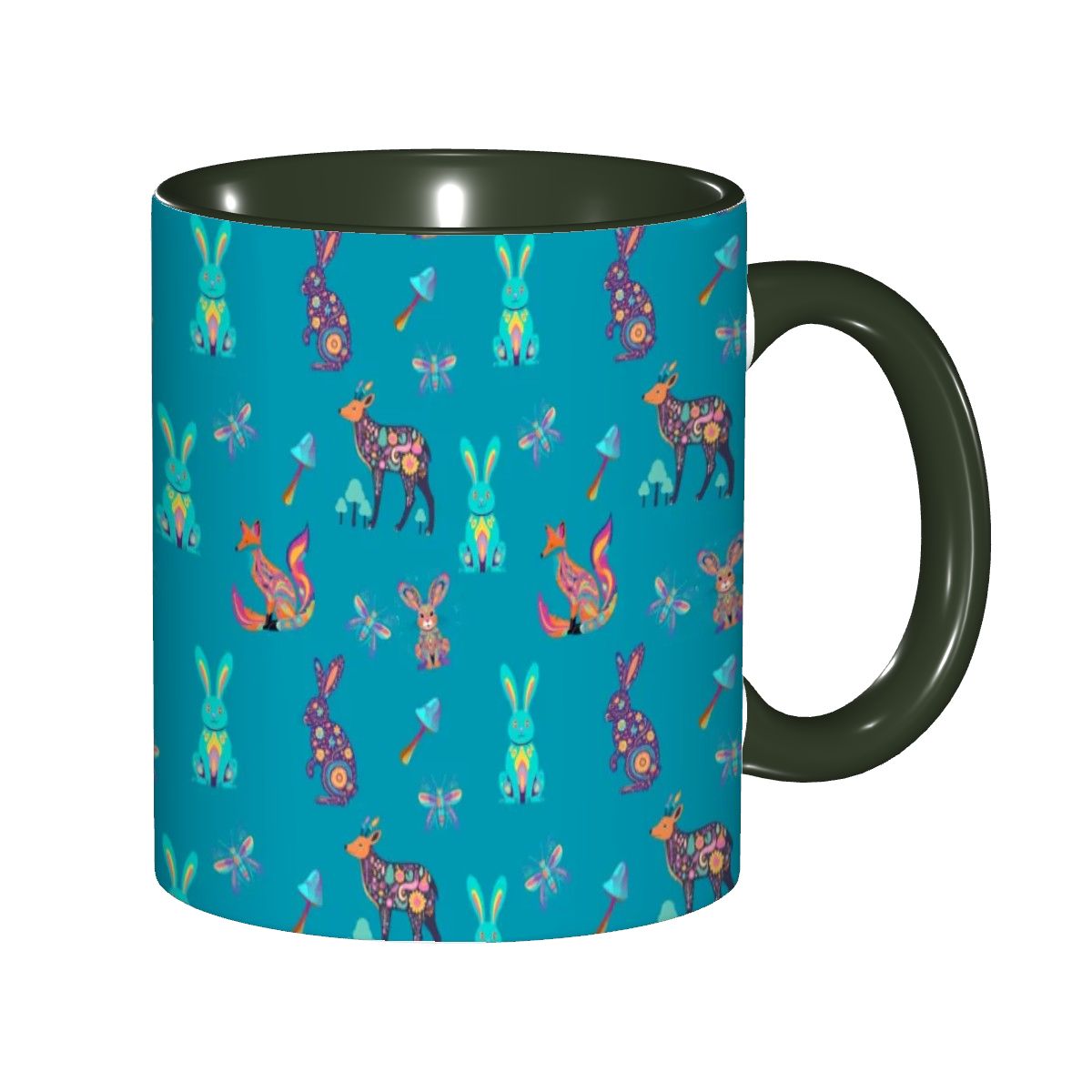 "Woodland Parade" 11oz Mug - Rabbit Haven