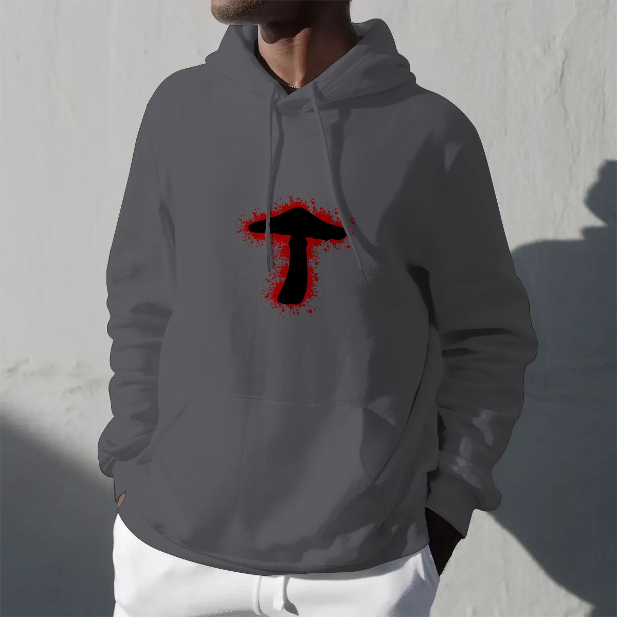 "Inkburst Mushroom" Adult Hoodie Double-Sided Design - Rabbit Haven