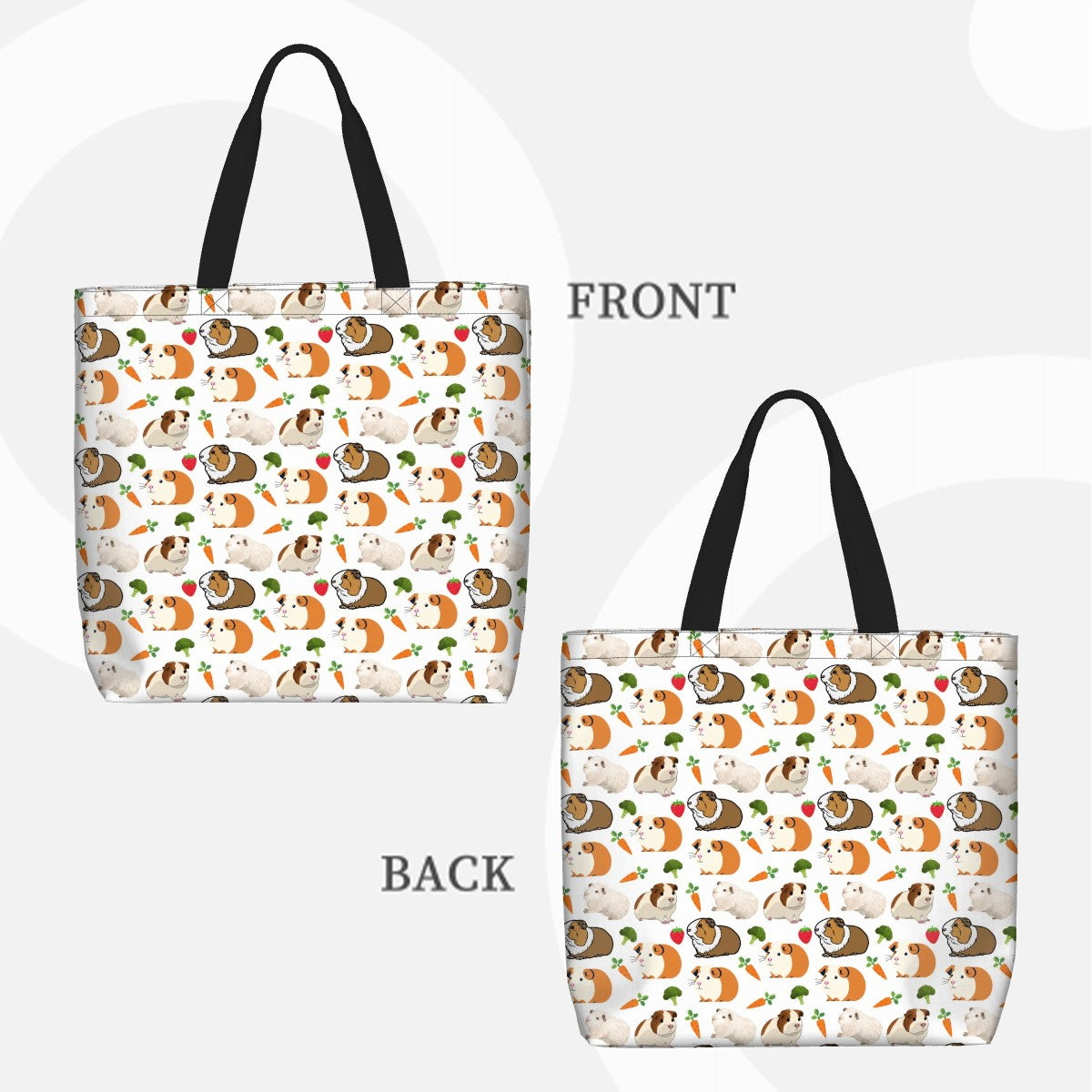 "Cavy Crew" Shoulder Bag – Cute Guinea Pig Pattern Shoulder Bag for Animal Lovers