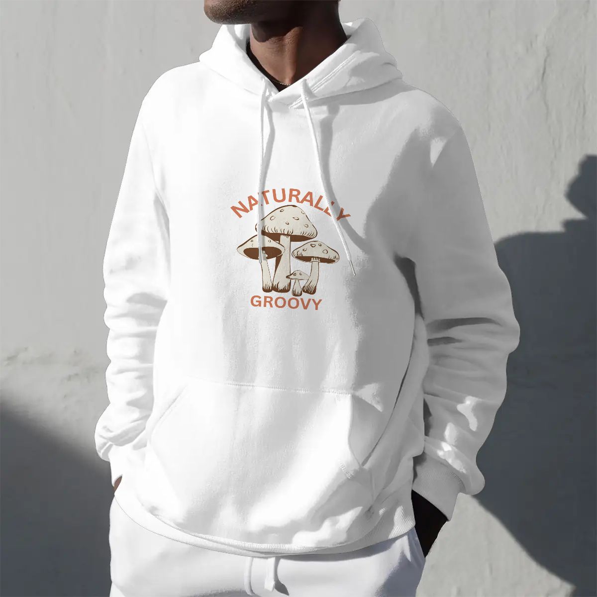 "Naturally Groovy Design #2" Adult Hoodie Double-Sided Design - Rabbit Haven
