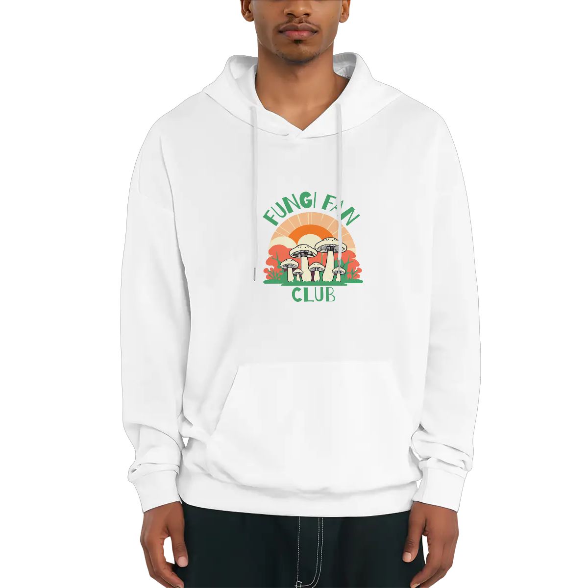 "Fungi Fan Club" Adult Mushroom Hoodie - Rabbit Haven