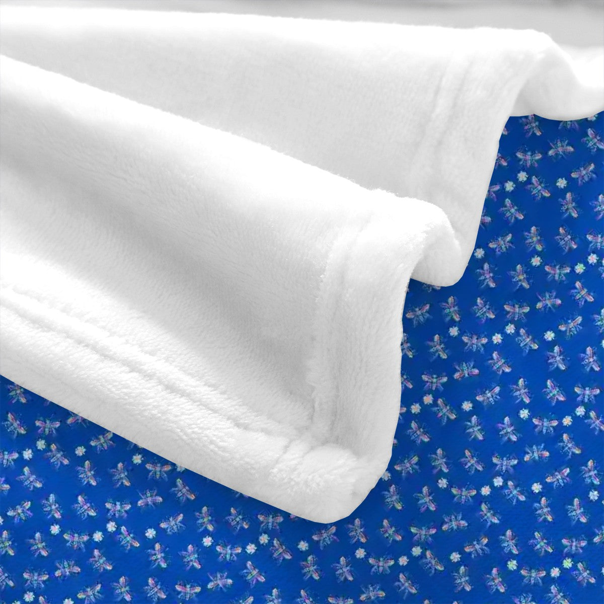 "Iridescent Flight" Blue Blankets - Rabbit Haven