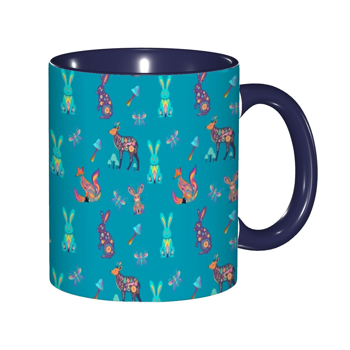 "Woodland Parade" 11oz Mug - Rabbit Haven