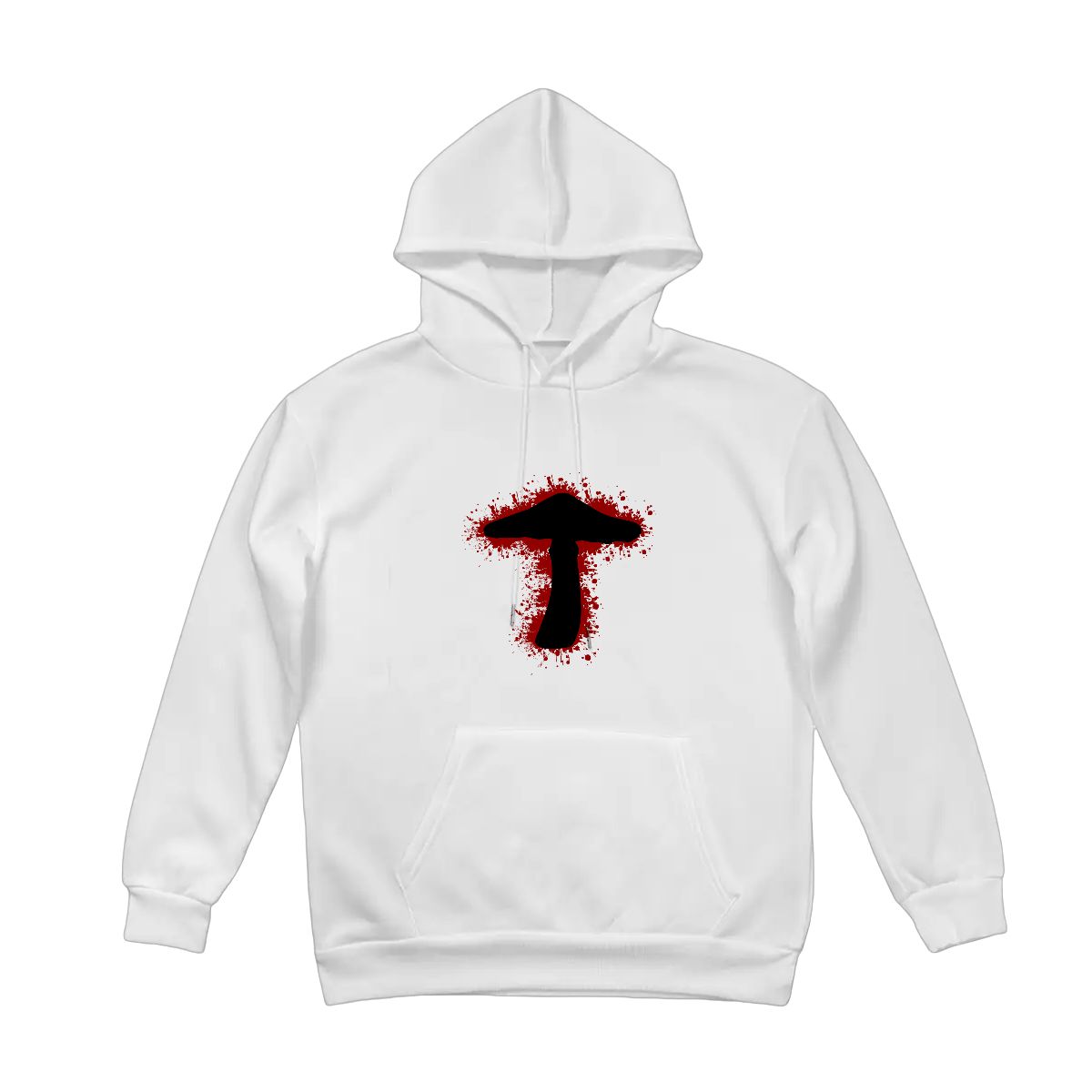 "Inkburst Mushroom" Adult Hoodie Double-Sided Design - Rabbit Haven