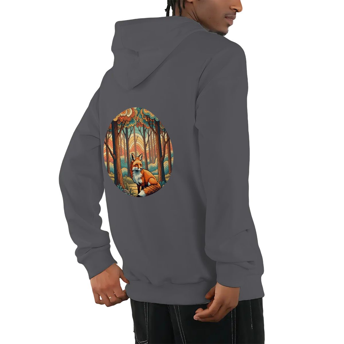 "Sunset Scout" Adult Hoodie Double-Sided Design - Rabbit Haven