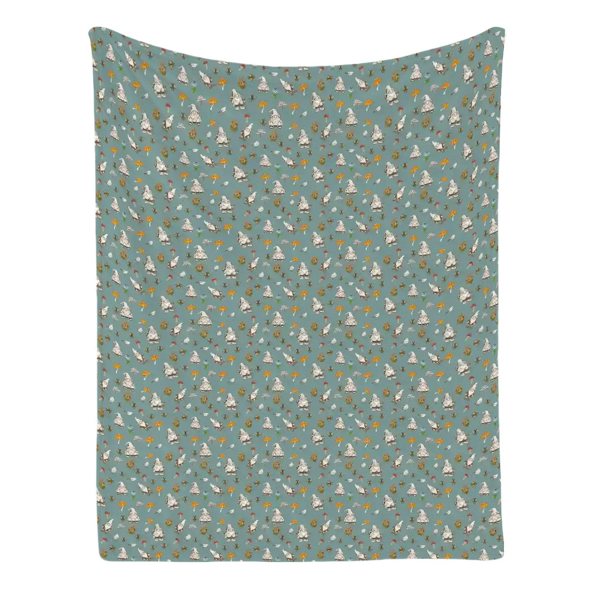 "Forest Folk" Slate Blue Blankets - Rabbit Haven