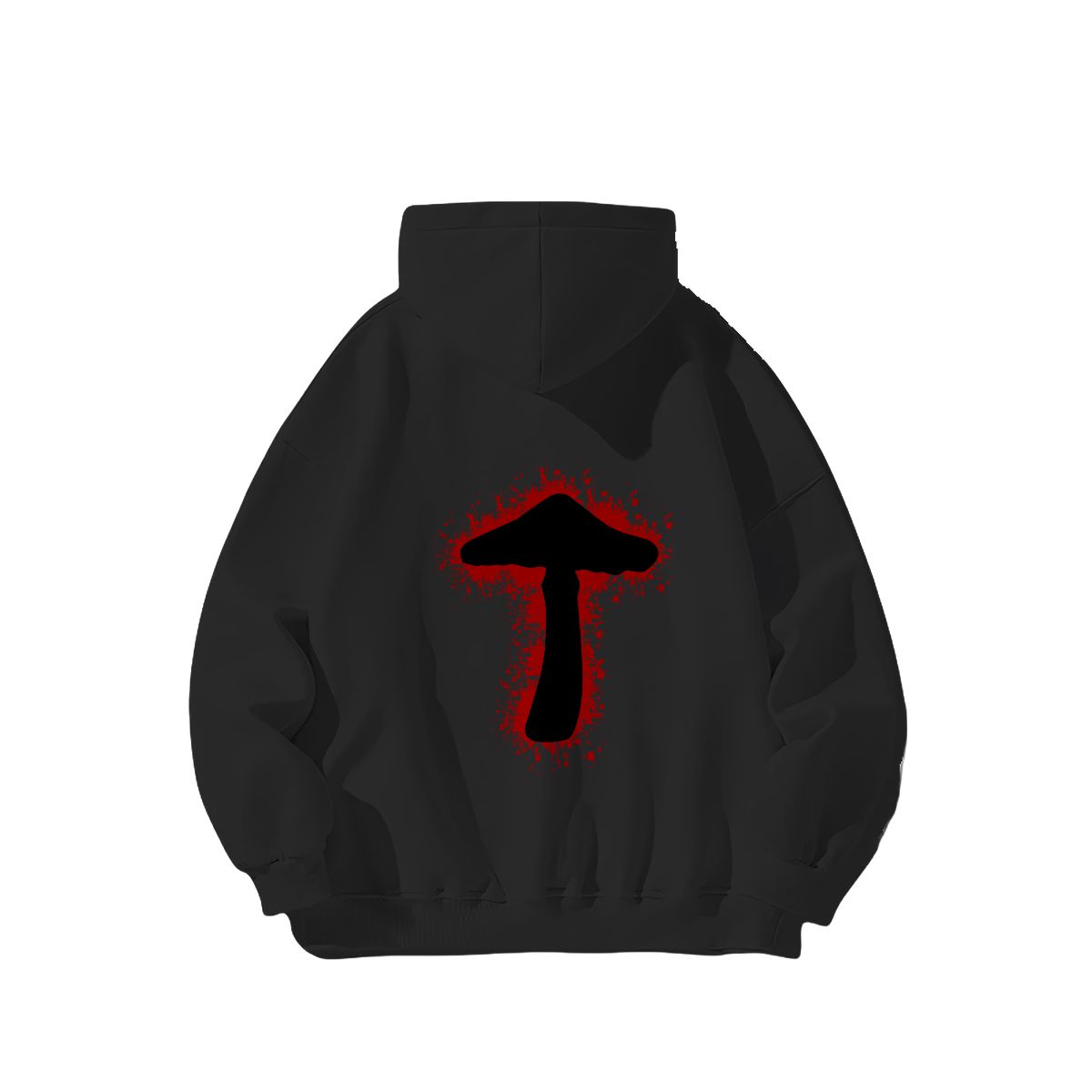 "Inkburst Mushroom" Adult Hoodie Double-Sided Design - Rabbit Haven