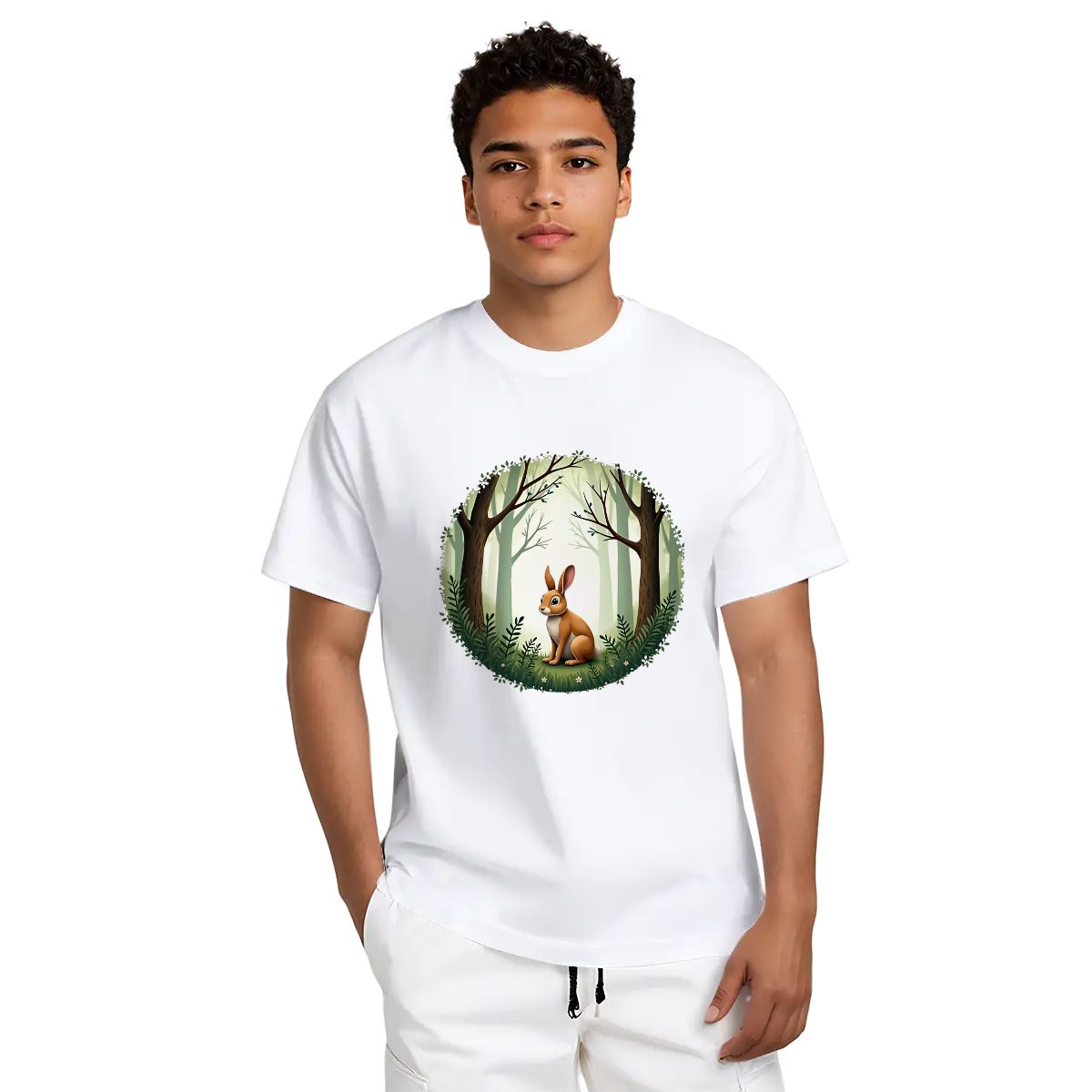 "Fernwood Friend" Rabbit T-Shirt - Rabbit Haven