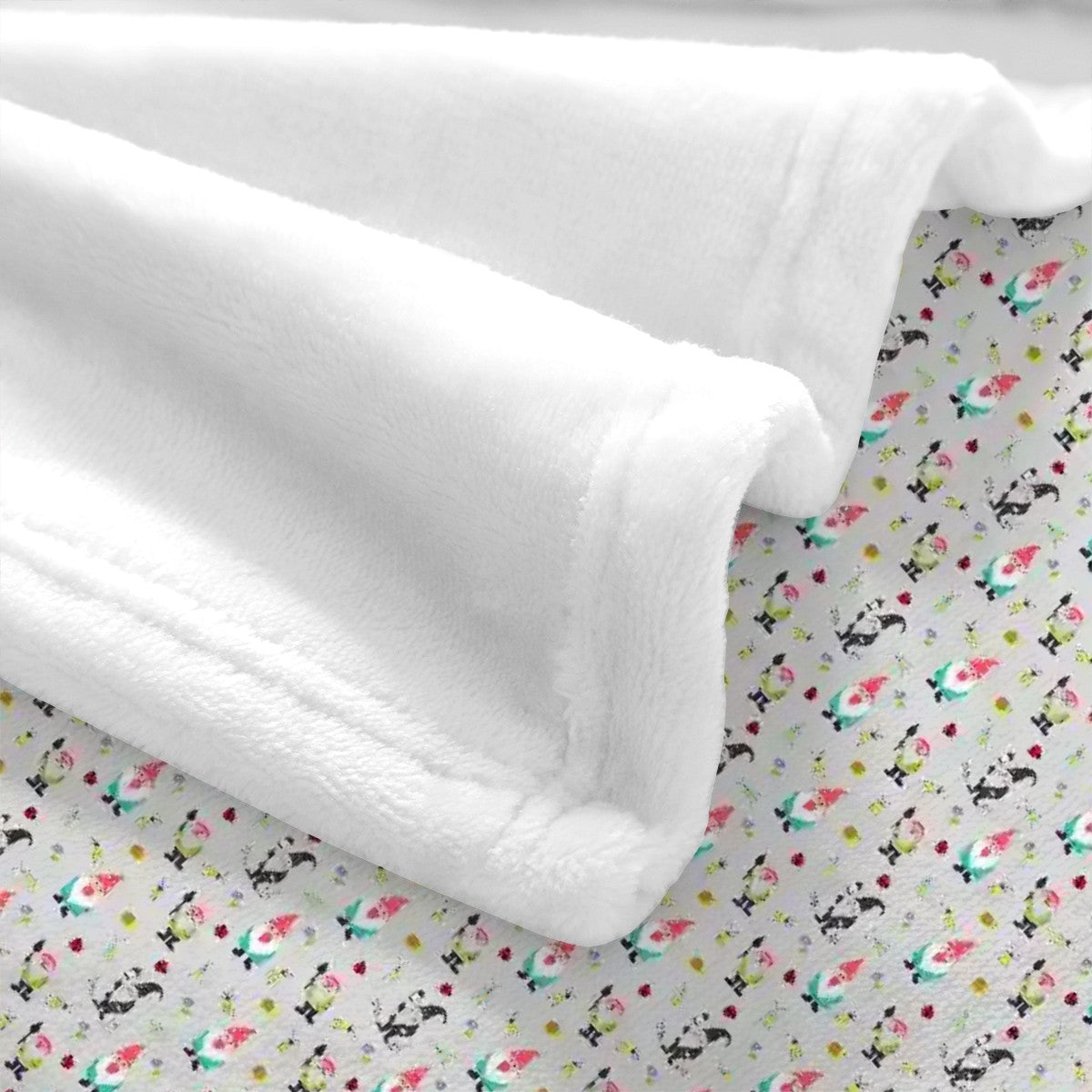 "Gnome Trails" Grey Blankets - Rabbit Haven