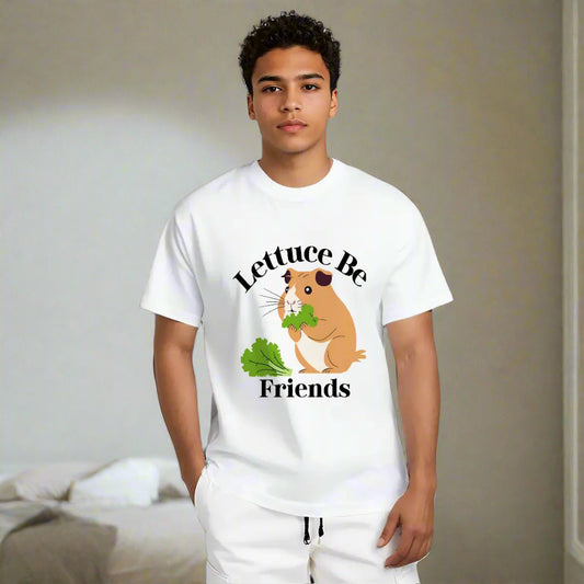 "Lettuce Be Friends" Guinea Pig T-shirt - Rabbit Haven