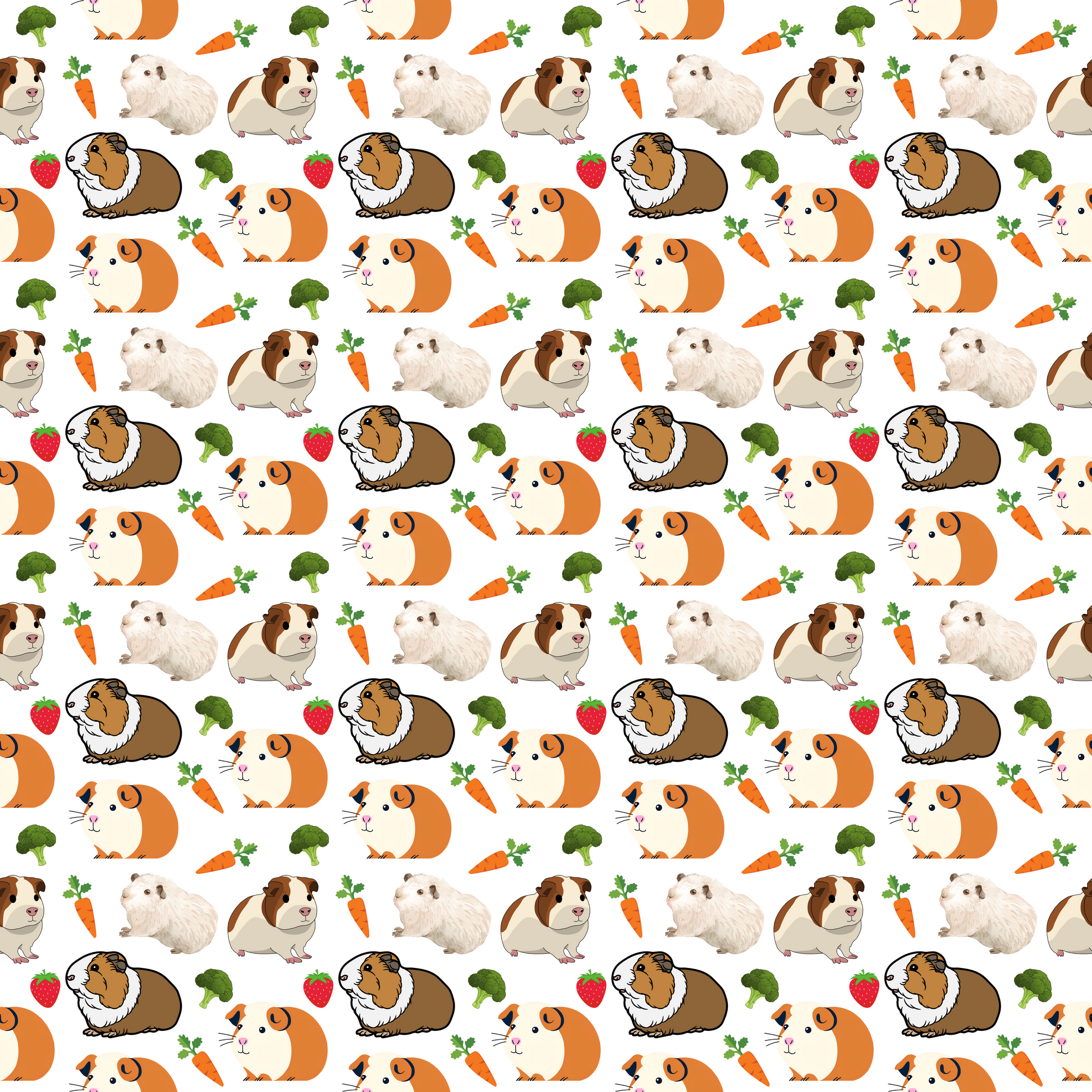 "Cavy Crew" White Guinea Pig Blankets - Rabbit Haven