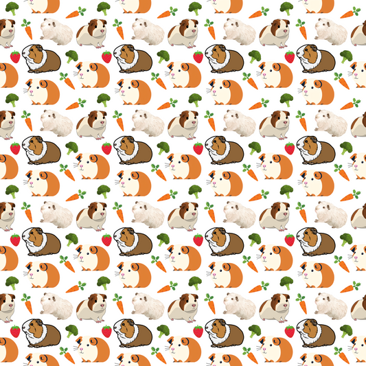 "Cavy Crew" White Guinea Pig Blankets - Rabbit Haven