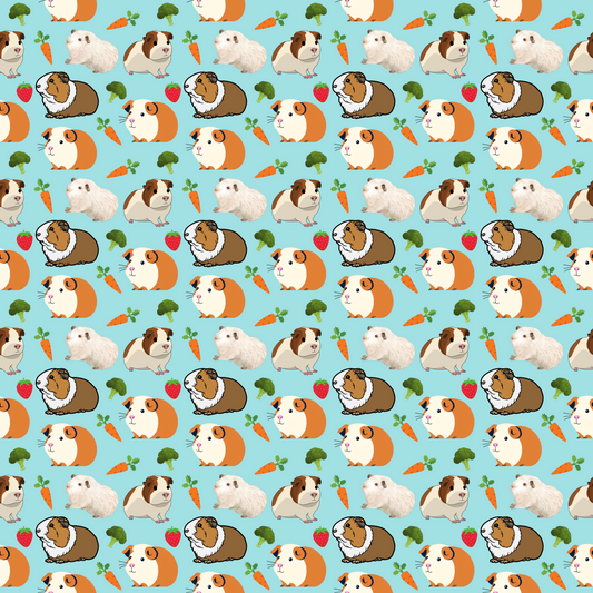 "Cavy Crew" Blue Guinea Pig Blankets - Rabbit Haven