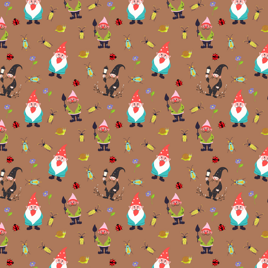 "Gnome Trails" Brown Blankets - Rabbit Haven