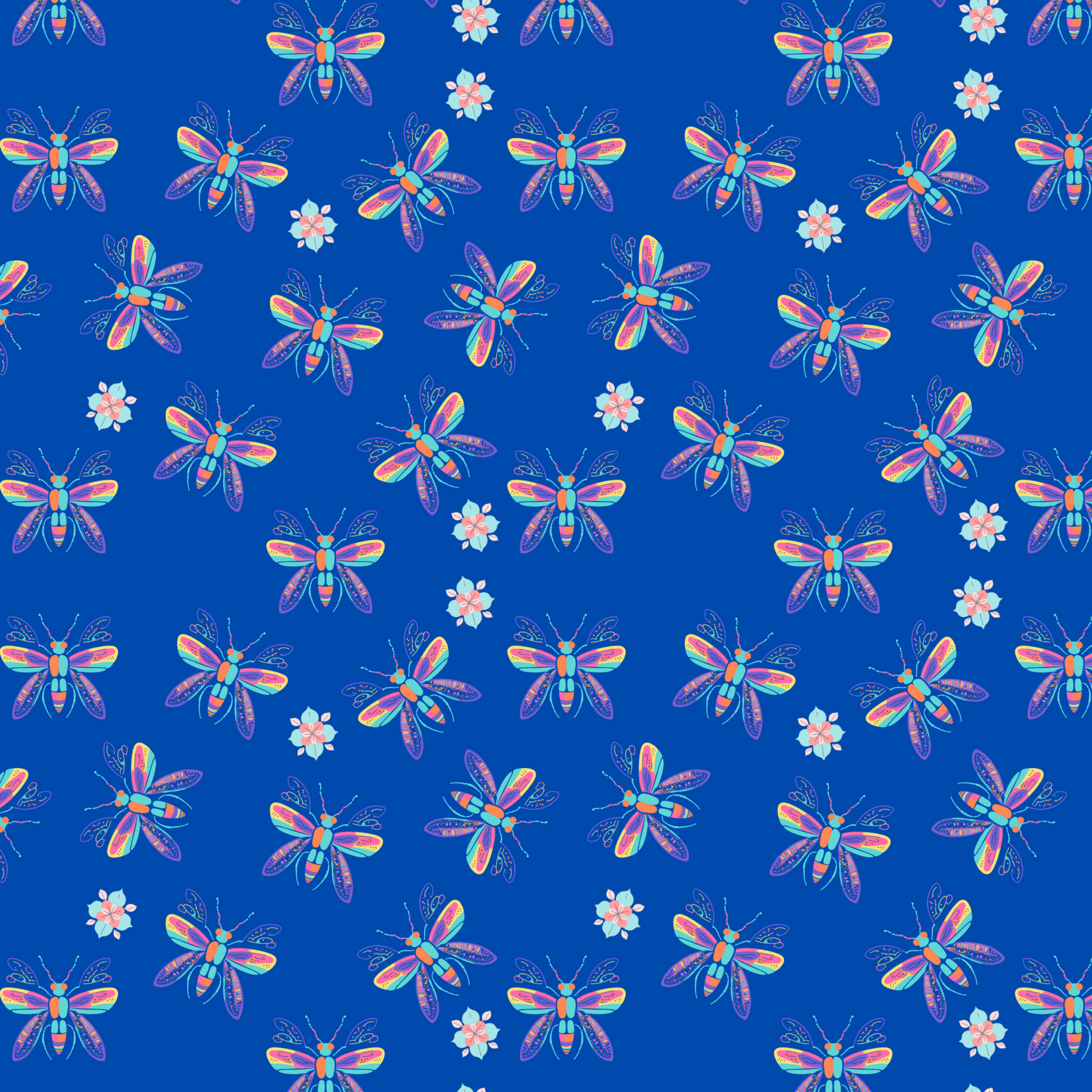 "Iridescent Flight" Blue Blankets - Rabbit Haven