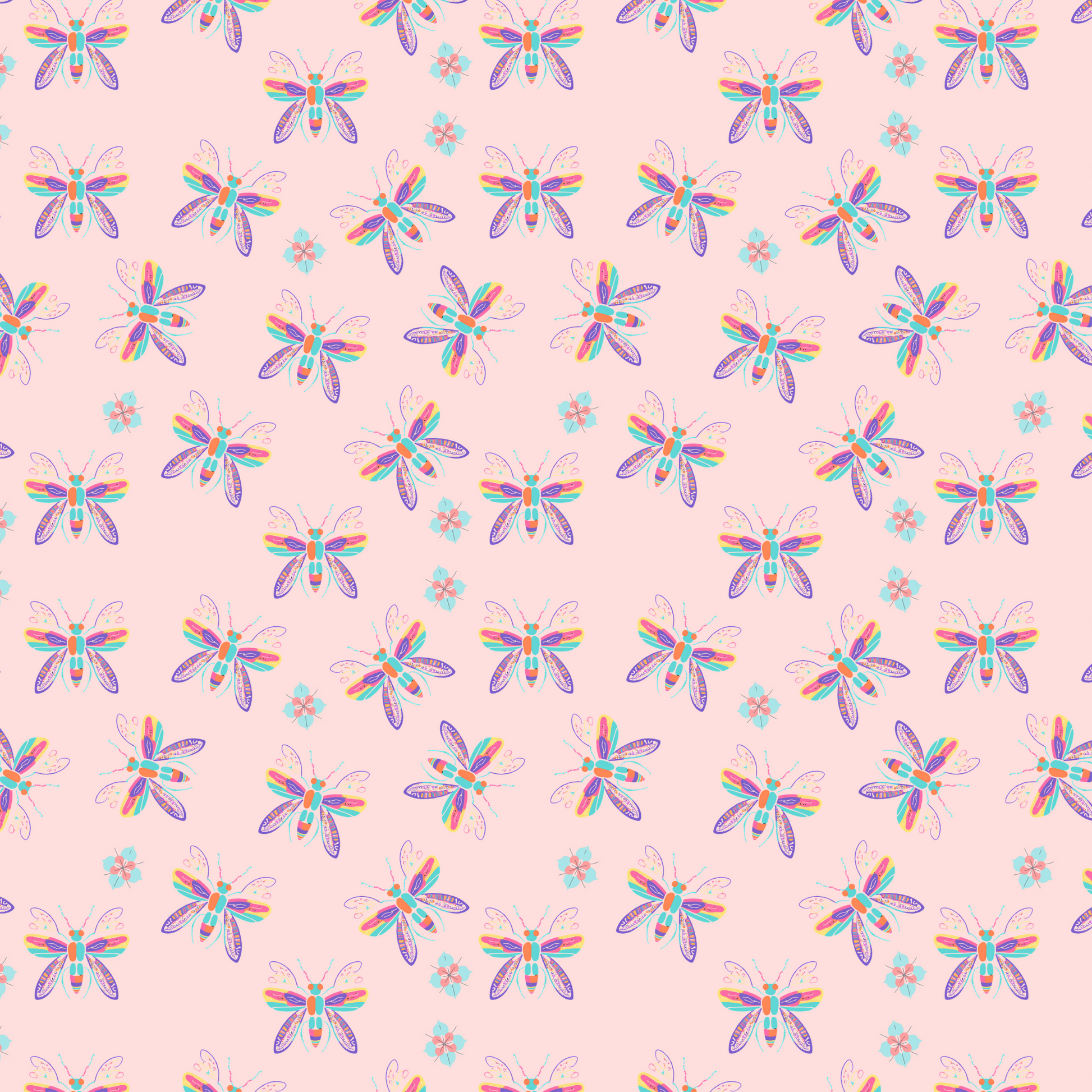 "Iridescent Flight" Pink Blankets - Rabbit Haven