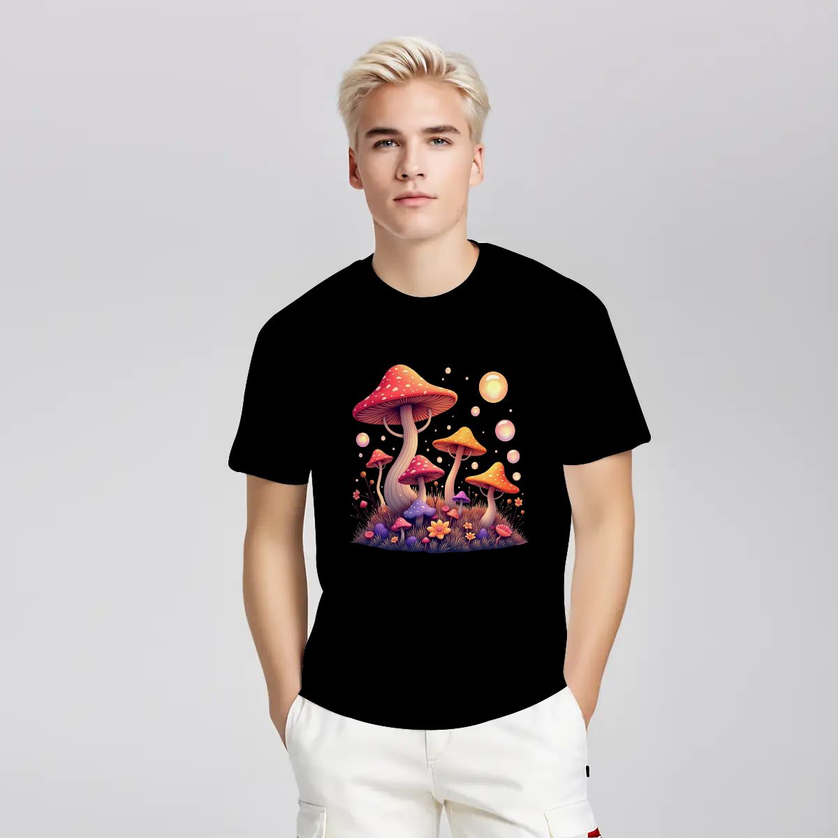 "Enchanted Spores" Mushroom T-Shirt - Rabbit Haven