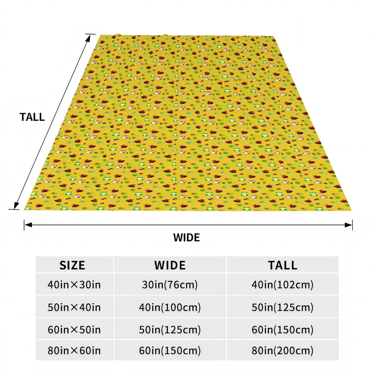 "Forest Frolic" Yellow Blankets - Rabbit Haven