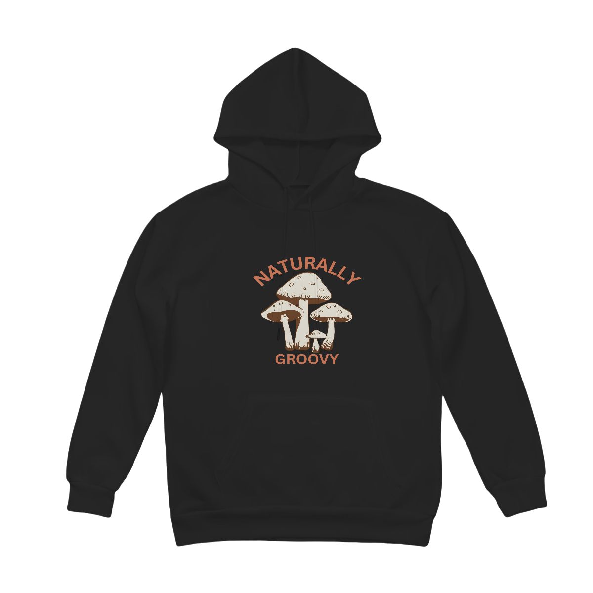 "Naturally Groovy Design #2" Adult Hoodie Double-Sided Design - Rabbit Haven