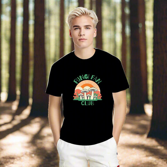"Fungi Fan Club" Mushroom T-Shirt - Rabbit Haven