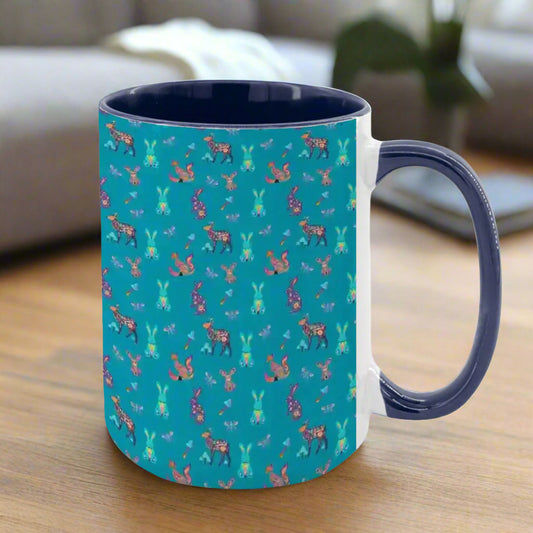 "Woodland Parade" 15oz Mug - Rabbit Haven